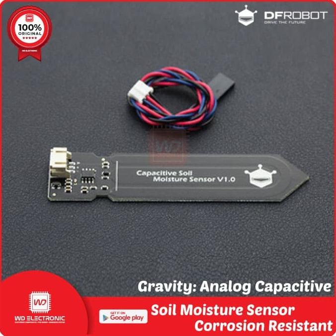 Jual ```````] DFRobot Gravity Analog Capacitive Soil Moisture Sensor ...