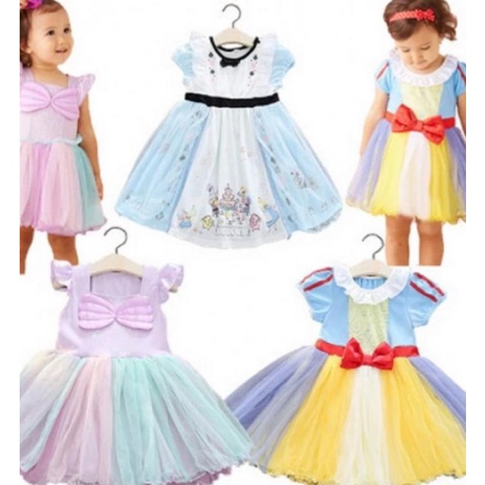 Jual Kostum Snow White Alice In Wonderland Ariel Disney Princess Anak ...