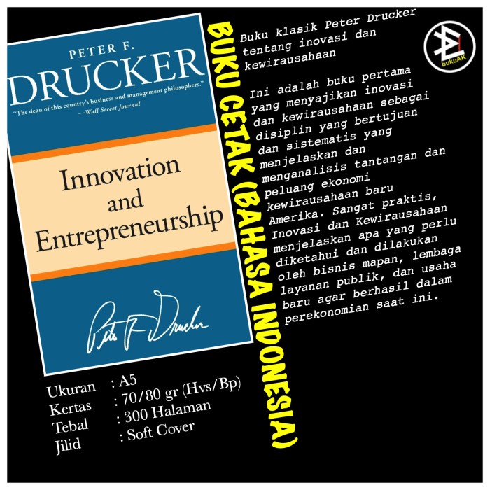 Jual Innovation And Entrepreneurship - Peter Drucker (Buku Cetak ...