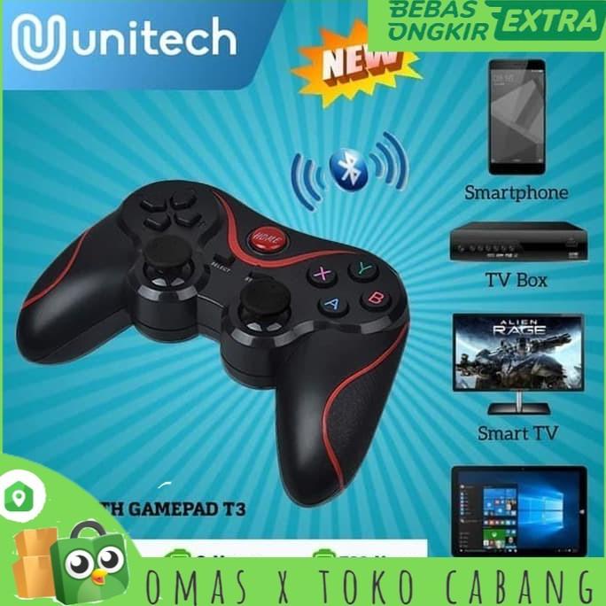 Jual Gamepad Bluetooth Controller For Android Terios T3 With Holder ...