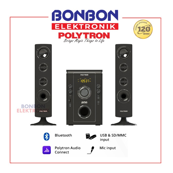 Jual Polytron Multimedia Speaker Pma 9526 B Karaoke Bluetooth Radio Fm