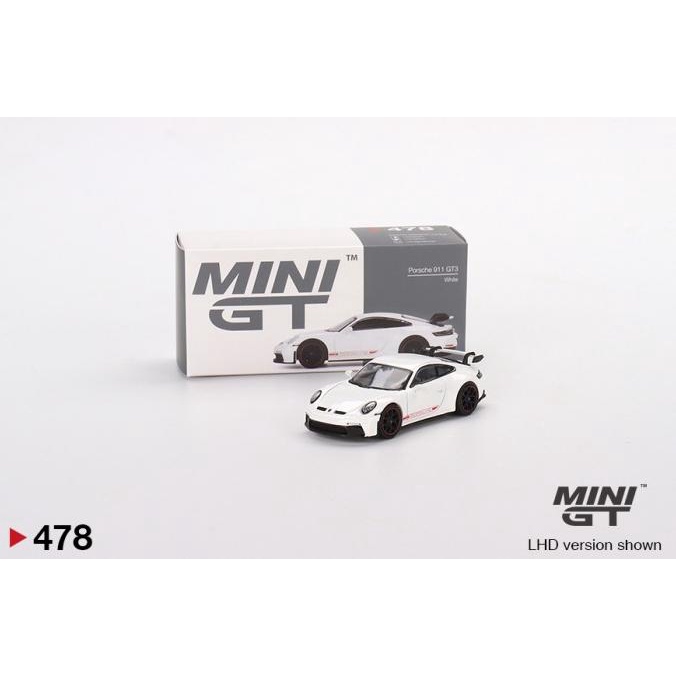 Jual MINIGT 478 PORSCHE 911 (992) GT3 WHITE DIECAST MGT MINIATUR ...