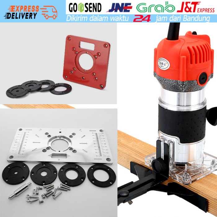 Jual Terlaris Table Router Trimmer Insert Plate Universal Plat Tatakan ...