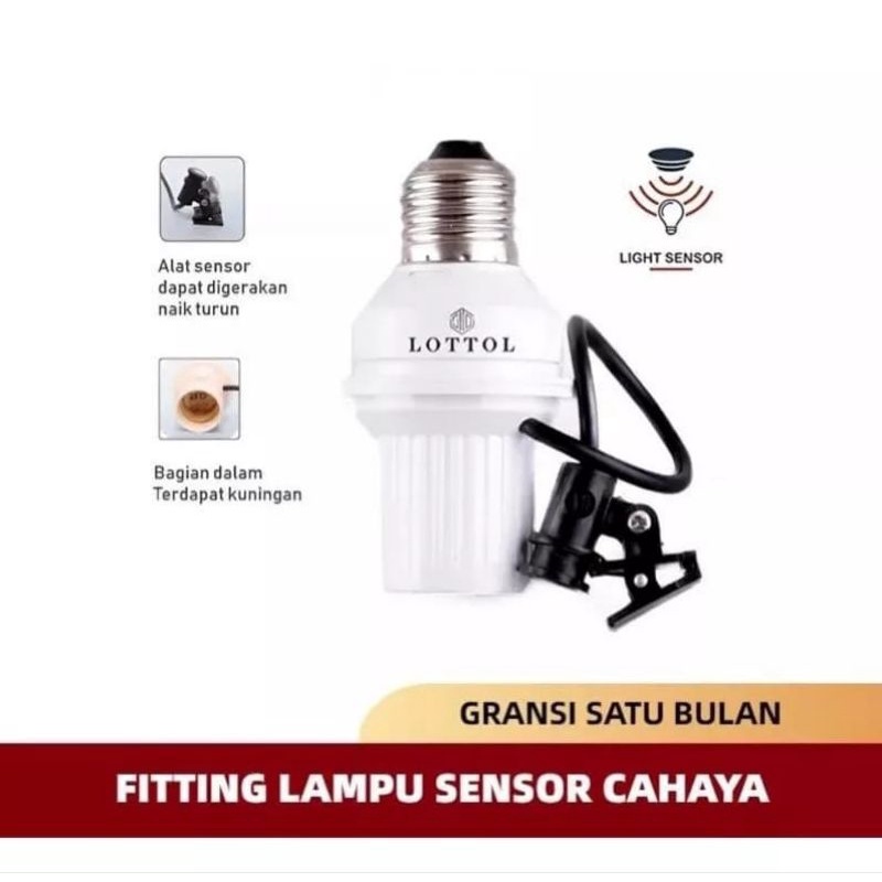 Jual Fitting Sensor Cahaya Gelap Otomatis Nyala Ketika Gelap Fitting