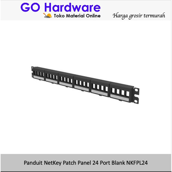 Jual Terlaris Panduit Netkey Frame Patch Panel 24 Port Nkfpl24 | Shopee ...