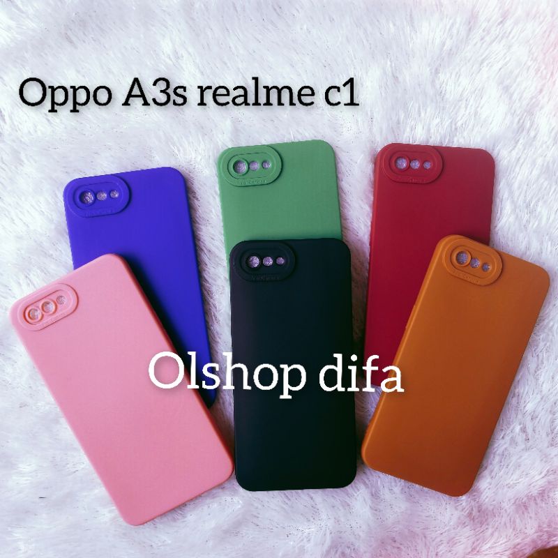 Jual softcase Oppo A3S A5 C1 TPU PRO MACARON PELINDUNG CAMERA
