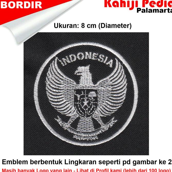 Jual Patch Bordir Emblem Bordir Badge Garuda Pancasila Hp Shopee Indonesia