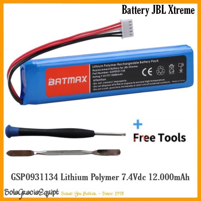 Batteria Di Ricambio Per JBL Xtreme – GSP0931134, 7,4V 5000mAh – Sostitutiva Per JBLXTREME, Xtreme – Con Protezioni Multiple