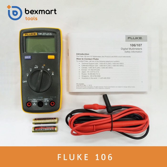 Jual Fluke 106 Digital Multimeter Fluke Shopee Indonesia