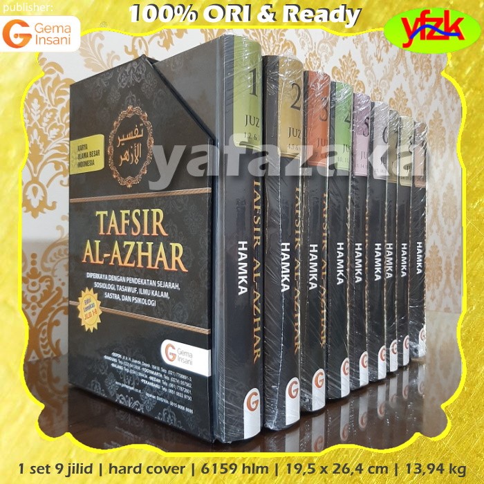 Jual Buku Tafsir Al Azhar Alazhar Buya Hamka 1 Set Plus Box Gip Original Shopee Indonesia 4535