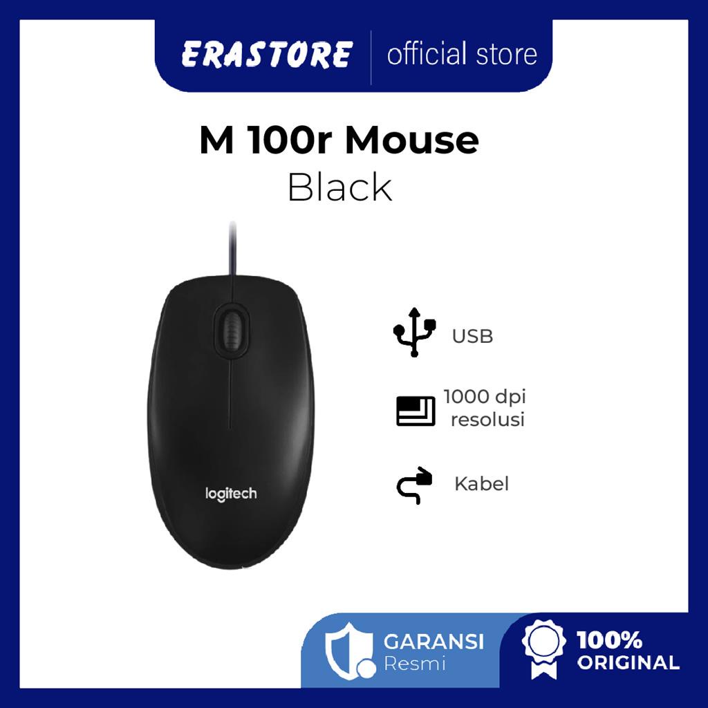 Jual Logitech M 100r Mouse- Black Original Mouse | Shopee Indonesia