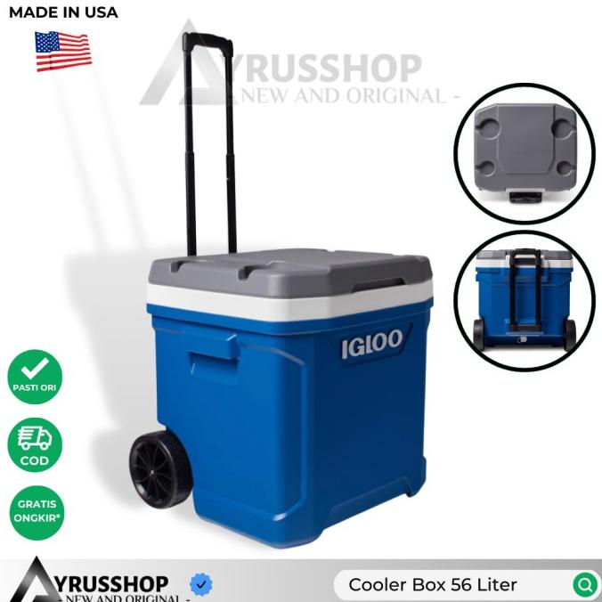 Jual Produk Terbaik] Cooler box roller 56L igloo made in usa dilengkapi