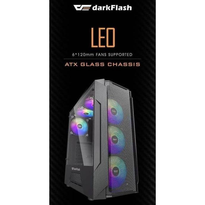 Jual Casing Aigo DarkFlash LEO Black ATX - Side Acrylic Gaming Case ...