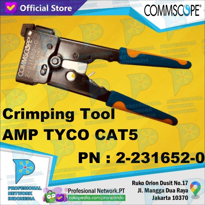 Jual Best Seller Amp / Tyco / Commscope Tang / Crimping Tool Rj45 Cat5 ...