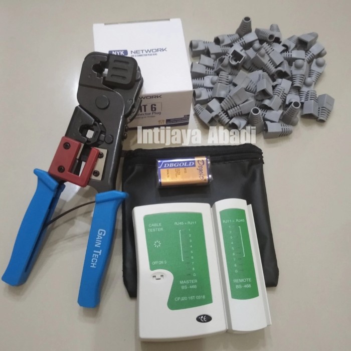 Jual New Series Paket In Tang Crimping Tool Lan Tester Rj Konektor Rj Cat Original