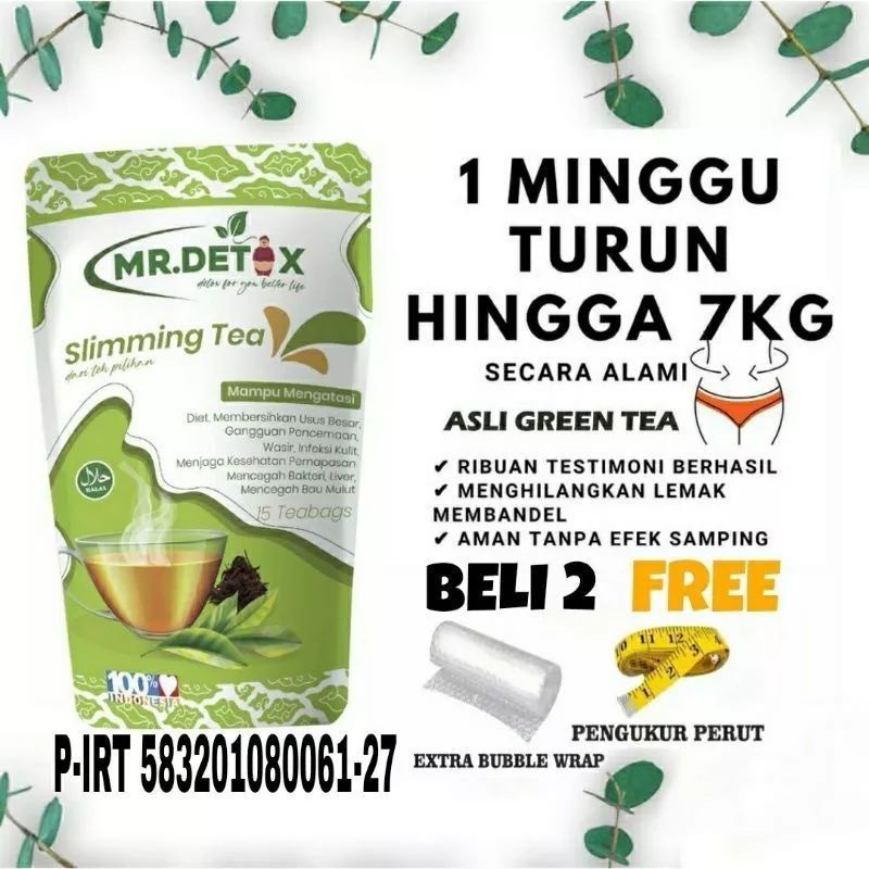 Jual Teh Pelangsing Herbal Alami Teh Detoks Teh Diet Slimming Tea Ampuh ...