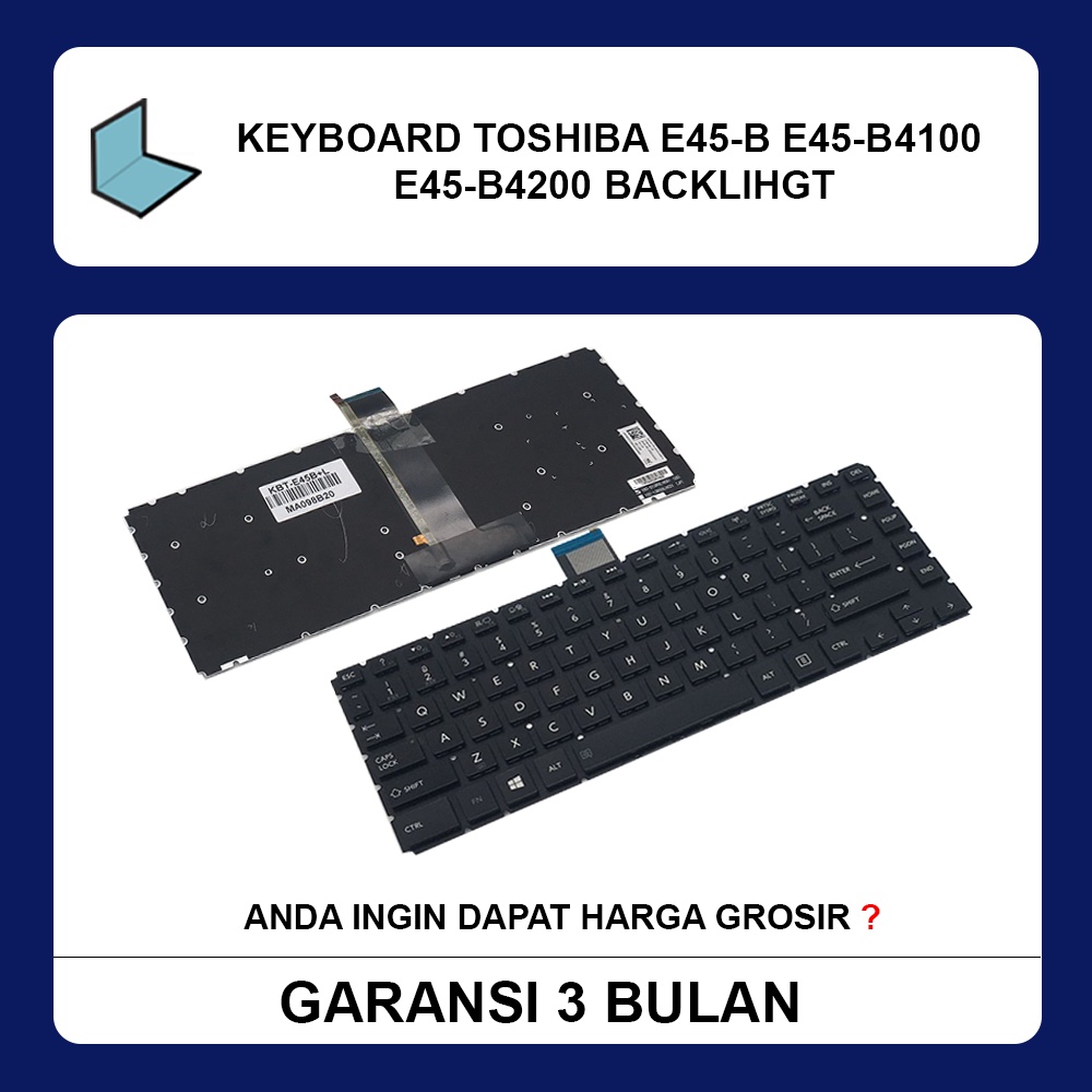 Jual Keyboard Toshiba E45-B E45-B4100 E45-B4200 Backlihgt | Shopee ...