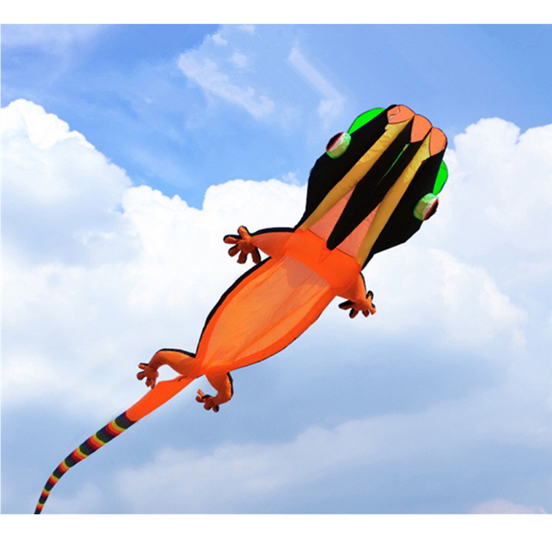 Jual 12m New Lizard Gecko Kite Soft Inflatable Kite Color Animal Kite ...