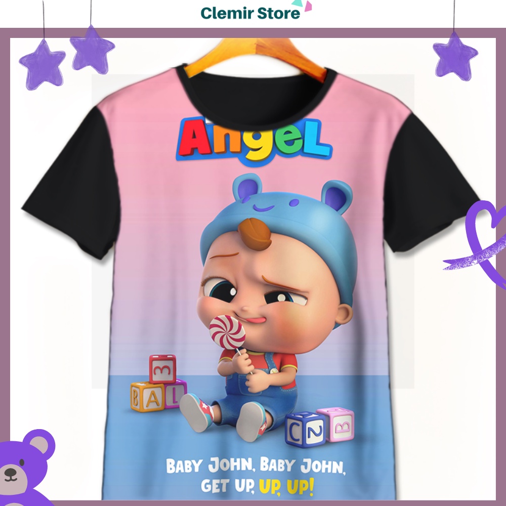 Jual Kaos Anak Baby John Little Angel Baby John Untuk Usia 1-12 Tahun ...