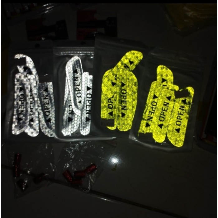 Jual Sticker Reflector Pintu Mobil Open Pcs Reflective Sticker Open