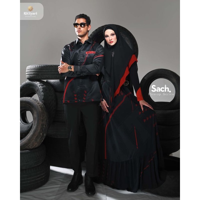 Jual [RITZ SYARI] GAMIS SYARI / DRES SET PRINTING 