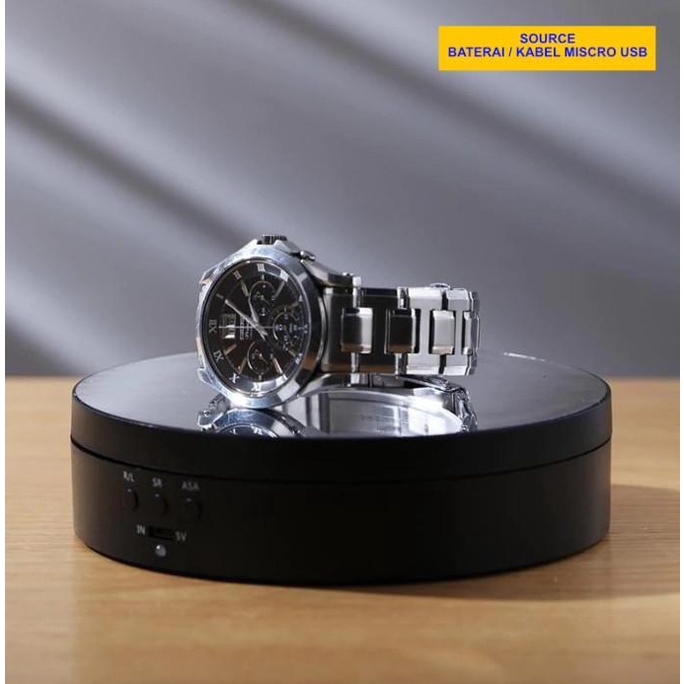 Jual Trend Rotating Display Fotografi / Alas Putar Foto Video 13Cm 360 ...