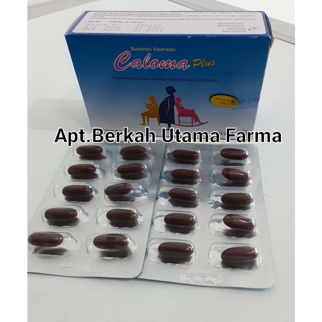 Jual Caloma Plus Box isi 60 kapsul lunak | Shopee Indonesia