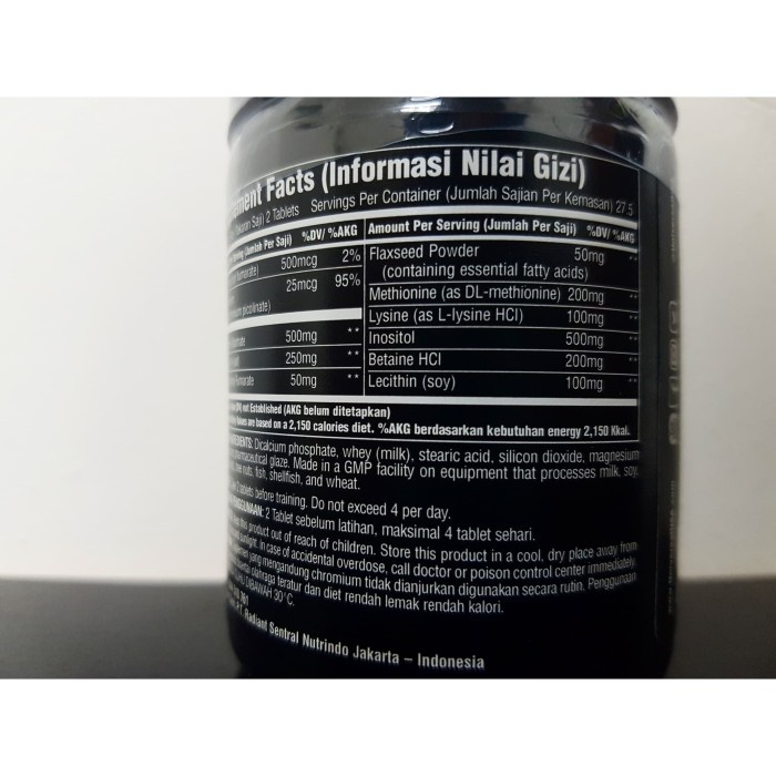 Jual Universal Fat Burners 55 tabs ( Fat Burner tablet FatBurner 55 tab