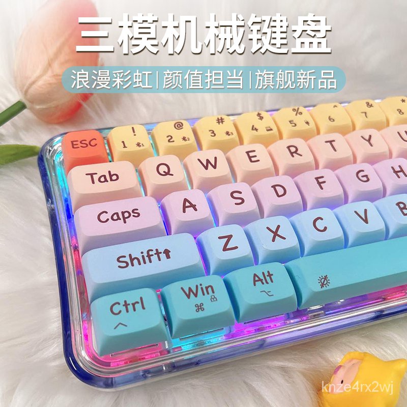 Jual &Wireless Bluetooth Mechanical Keyboard Female Office Computer the ...