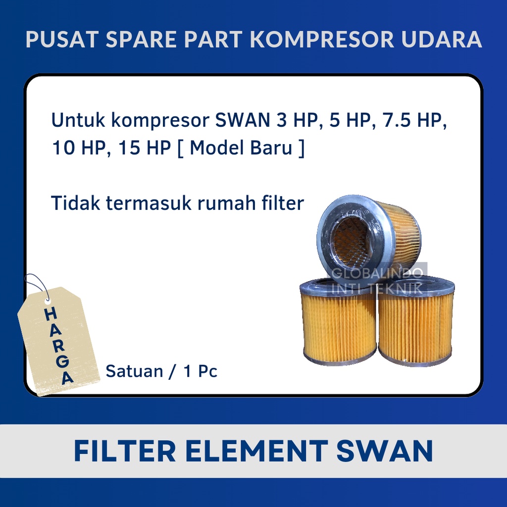 Jual Isi Filter Element Saringan Udara Air Filter Kompresor Angin SWAN