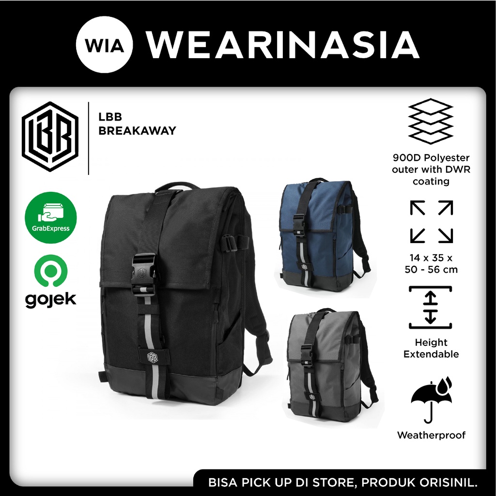 Jual Life Behind Bars ( LBB )The Breakaway Backpack Tas Ransel Pria Wanita  | Shopee Indonesia