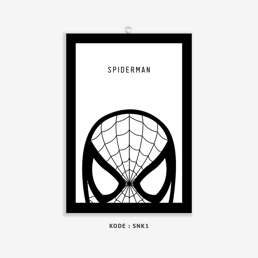 Jual Hiasan Dinding Kartun Superhero Poster Pahlawan Batman Spiderman ...