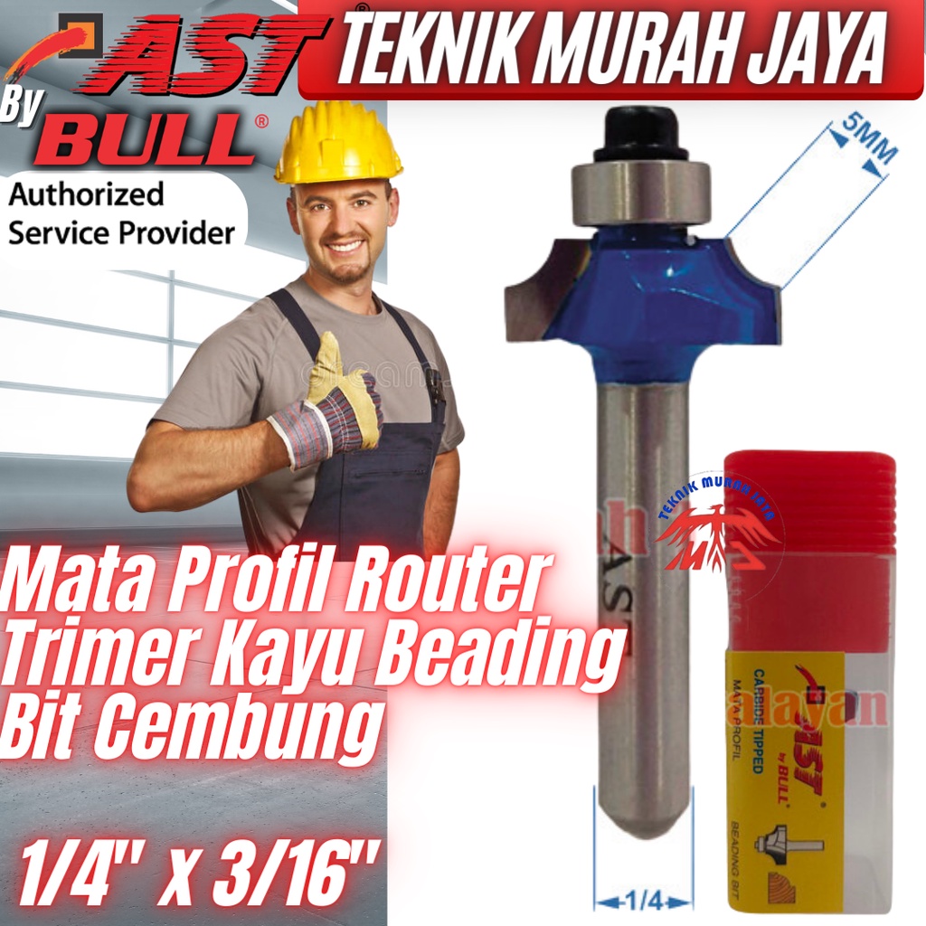 Jual AST Mata Profil Router Trimer Kayu 1/4