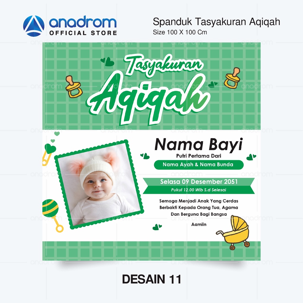 Jual Spanduk Tasyakuran Aqiqah Untuk Anak Perempuan | Banner Aqiqah ...