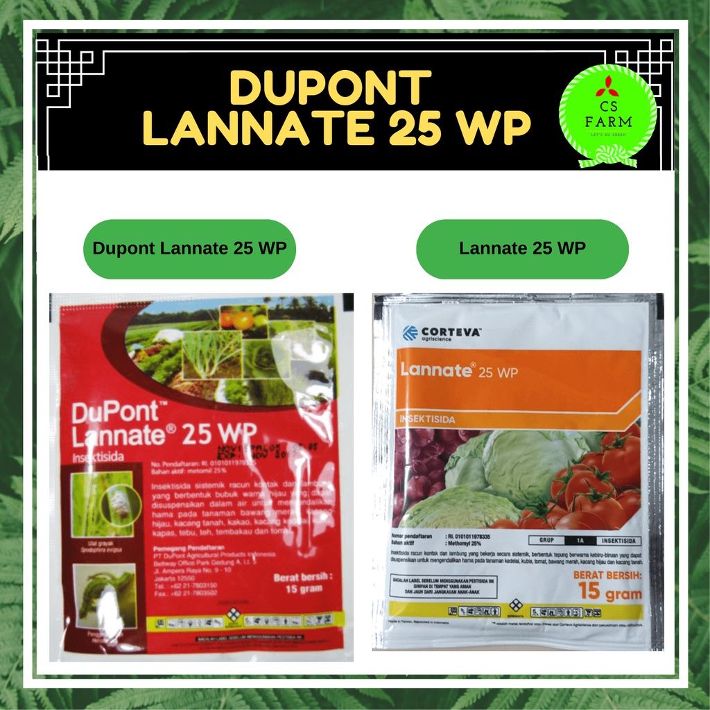 Jual Insektisida Ulat Dupont Lannate Merah Lannate Corteva Wp