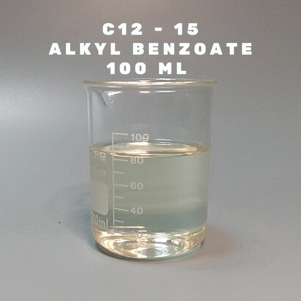 Jual C12 15 Alkyl Benzoate 100 ml / Emollient agent / Cosmetic grade / Bahan Pelarut Sunscreen