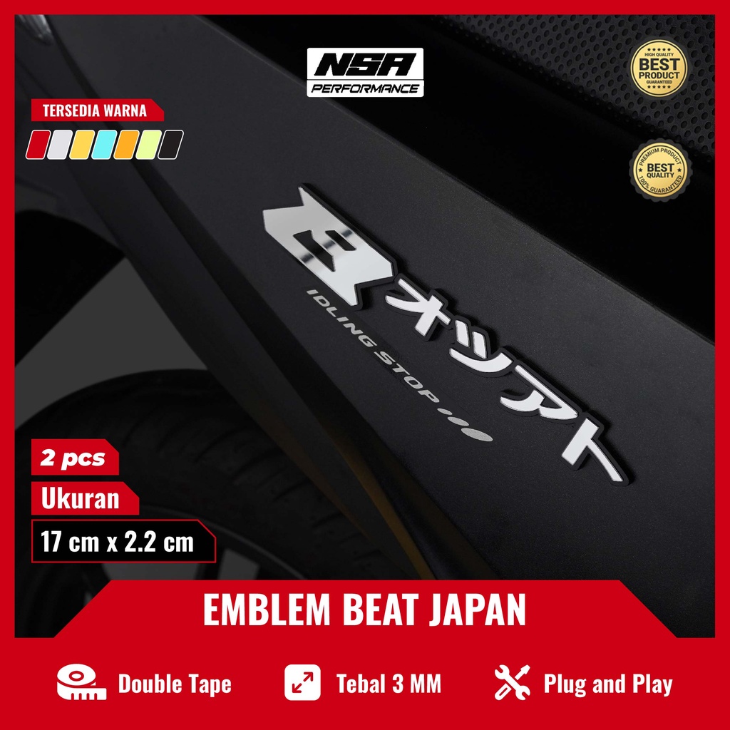 Jual 2PCS EMBLEM BEAT EMBLEM BEAT JAPAN EMBLEM TIBUL BUKAN STIKER