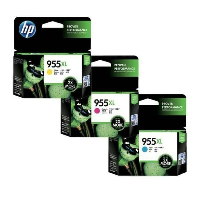 Jual CODE0D5 Tinta Cartridge 955 cyan, magenta, yellow orinal | Shopee ...