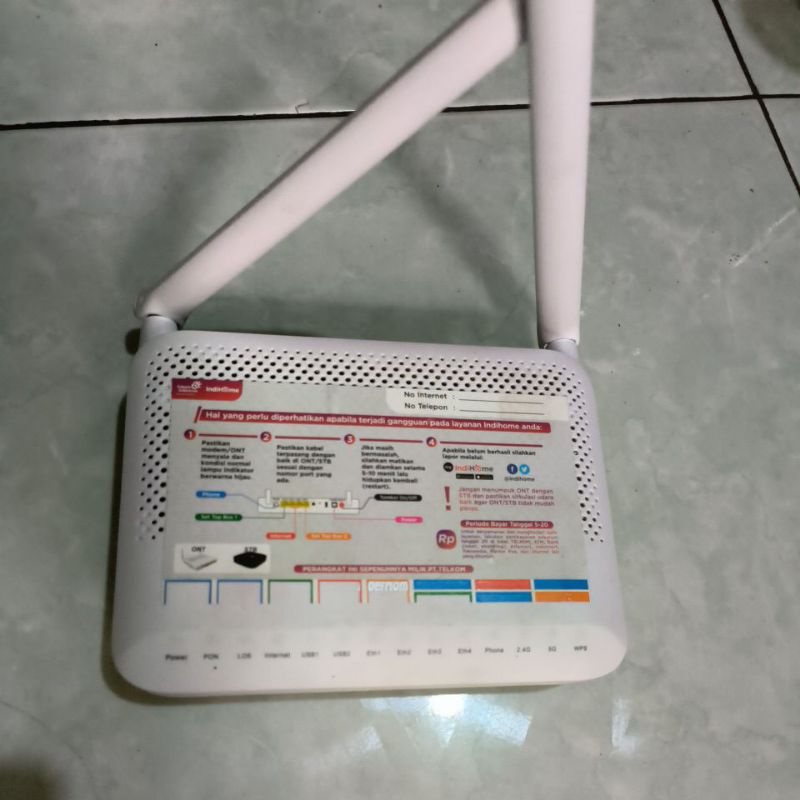 Jual Fiberhome Open Ont Gpon Model Hg D G Plus Adaptor Shopee Indonesia