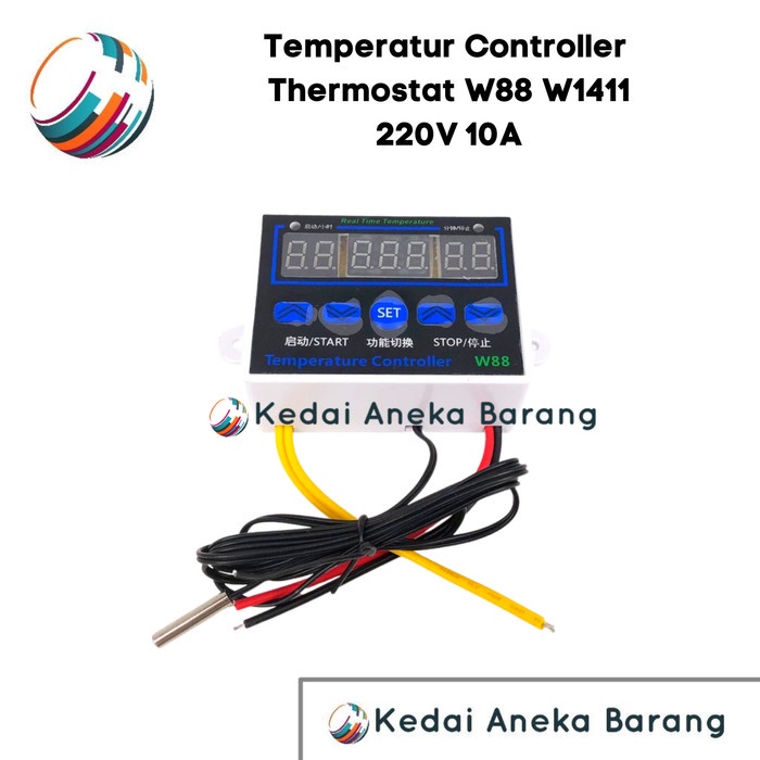 W1411 W88 Temperature Controller Thermostat and 100 hours Relay