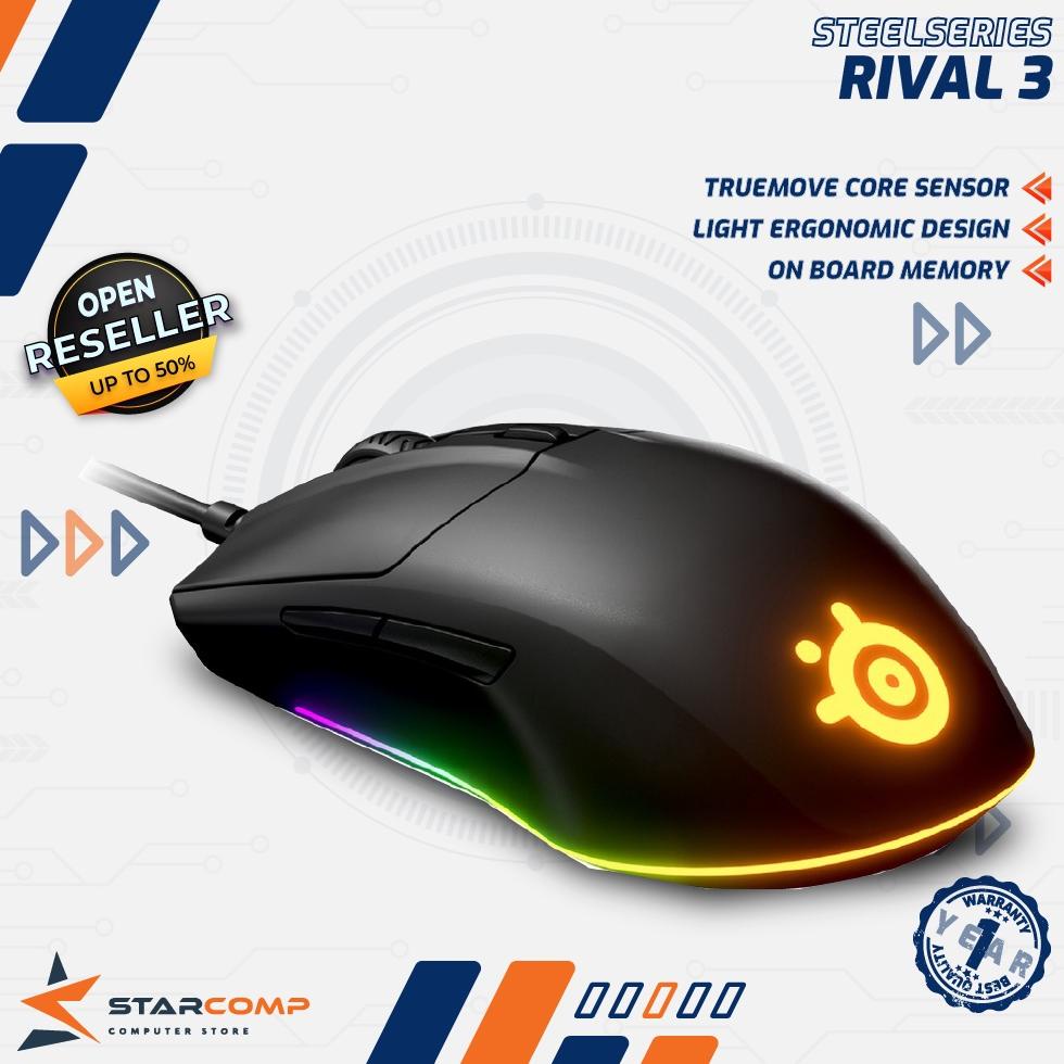 Jual Steelseries Rival 3 RGB Lightweight Gaming Mouse | Shopee Indonesia