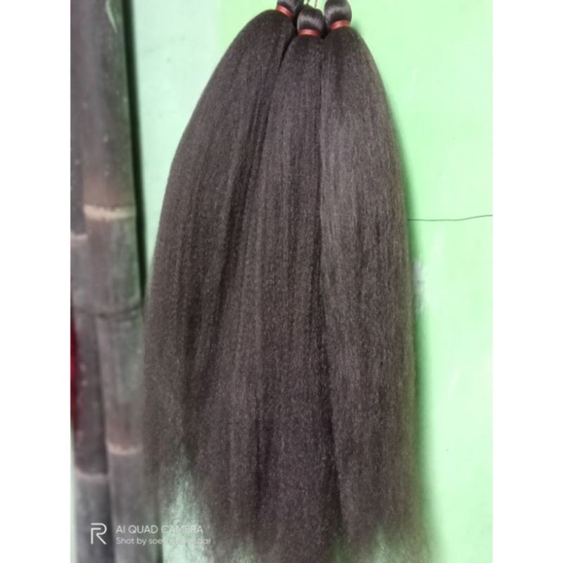 Jual Rambut cemara putih rambut sintetis/hair braids rambut sambung ...