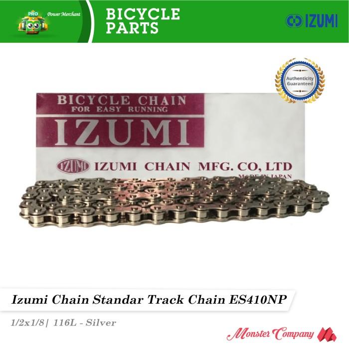 Jual Izumi Chain Jet Black 1/2*1/8 Track Fixedgear Bmx Made In Japan | Indonesia