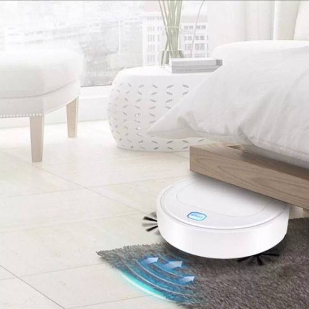 Jual Vacuum Smart Robot Cleaner Pembersih Lantai Pintar Baterai Isi ...