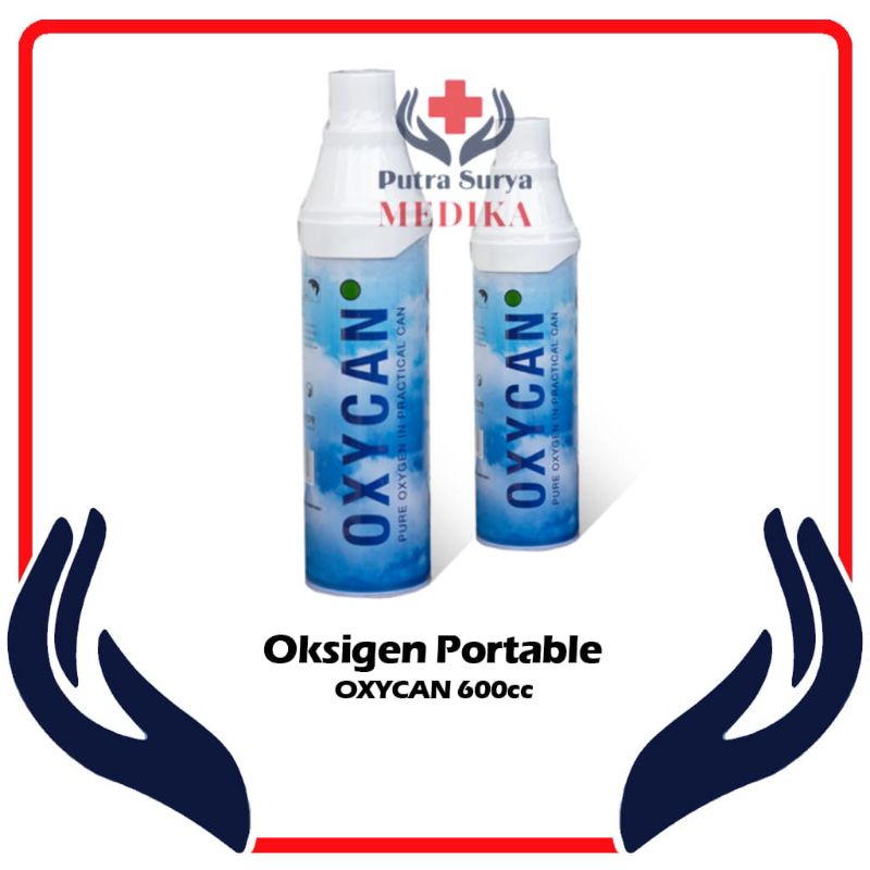 Jual Oxycan Oksigen Medis Portable Tabung Gas Oksigen O2 600cc Pure ...