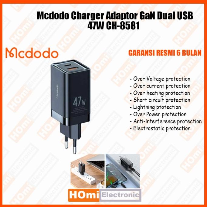 Jual Mcdodo Charger Adaptor Gan W Dual Usb Pd Qc Vooc Scp Fcp Afc Pe Shopee Indonesia