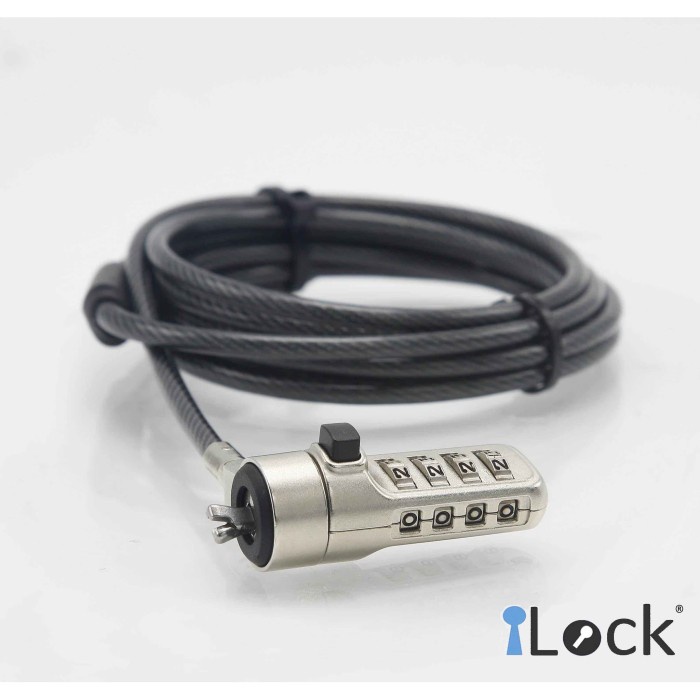 Jual ILOCK - WEDGE COMBINATION LAPTOP LOCK FOR SMALL SLOT | Shopee ...
