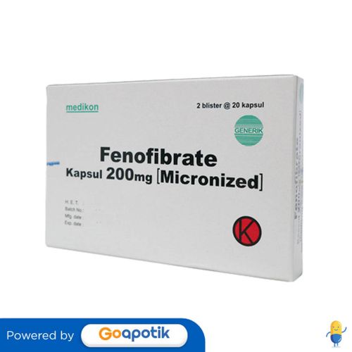 Jual Fenofibrate Medikon Mg Box Kapsul Shopee Indonesia