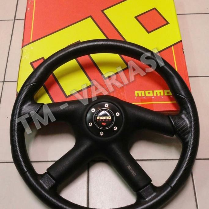 Jual Stir Racing Momo 4 Palang 14 Inchi Hitam Universal | Shopee Indonesia