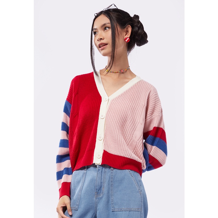 red orange midi dress